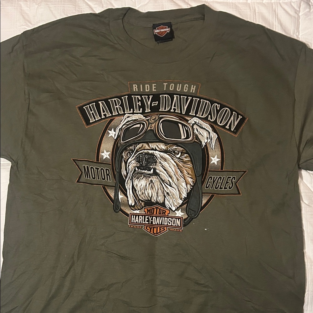 Harley-Davidson Olive Dog Graphic Tee